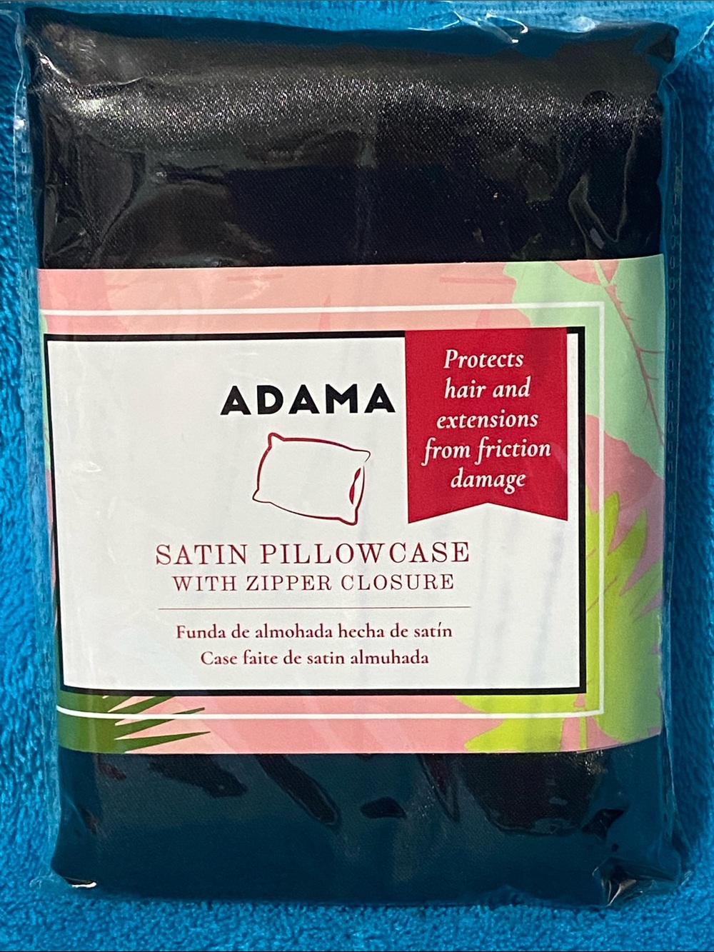Adam Satin Pillowcase - Black